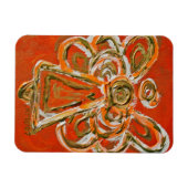 オレンジガーディアンカスタムエンジェルマグネットア絵画ート マグネット (横)