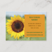 オレンジガーデナーランドシャープサンフラワーフローリスト 名刺 (正面)