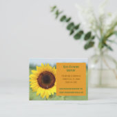 オレンジガーデナーランドシャープサンフラワーフローリスト 名刺 (スタンド正面)