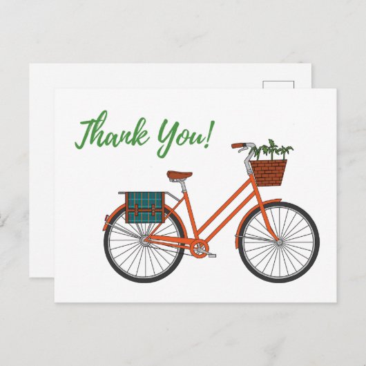 オレンジガーデンバイク サンクス ポストカード (正面/裏面)