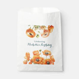 オレンジガーデンフローラバースデーパーティー フェイバーバッグ