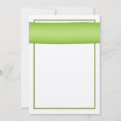 オレンジガーベラデイジーグリーンブライダルシャワー招待 招待状 (裏面)