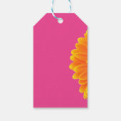 オレンジガーベラデイジー花ギフトラベル ギフトタグ (裏面)