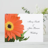 オレンジガーベラ結婚式招待状 招待状 (スタンド正面)