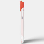 オレンジガールビッグアフロホワイトサングラス Case-Mate iPhoneケース (裏面 / 左)