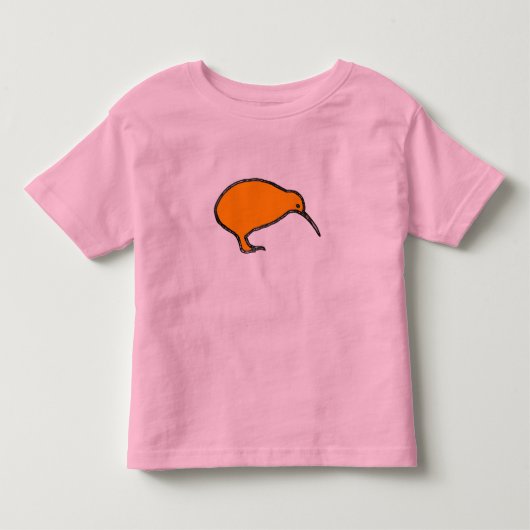 オレンジキウイラガーキッズTシャツ トドラーTシャツ (正面)