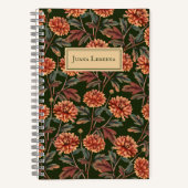 オレンジキクヴィンテージハロウィーン ノートブック (正面)