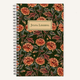 オレンジキクヴィンテージハロウィーン ノートブック