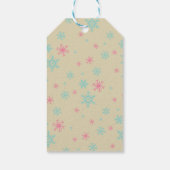 オレンジキツネインサンタハットかわいいお洒落クリスマス ギフトタグ (裏面)