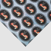 オレンジキツネインレッドサンタハットメリークリスマス 薄葉紙 (詳細)