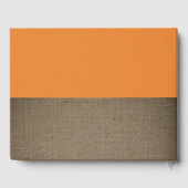 オレンジキツネバーラップベビーシャワー ゲストブック (裏面)