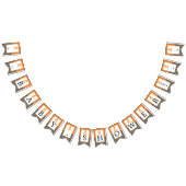 オレンジキツネバーラップベビーシャワー バンティングフラッグ (全)