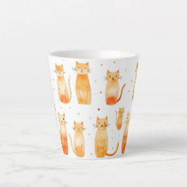 オレンジキティ猫 カフェラテマグ