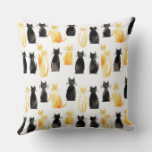 オレンジキティ猫 クッション (裏面)