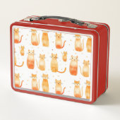 オレンジキティ猫 メタルランチボックス (裏面)