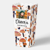 オレンジキノコ秋フォトバースデーパーティー フェイバーボックス (正面)