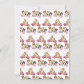 オレンジキャッツ誕生日招待状 招待状 (裏面)