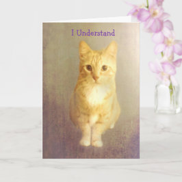 オレンジキャットがん勇気付けられる カード