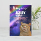 オレンジキャットイン宇宙パーティの招待状 招待状 (スタンド正面)