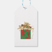 オレンジキャットクリスマスプレゼントのサープライズ ギフトタグ (正面)