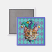 オレンジキャットジェスターマグネット マグネット (正面/裏面)