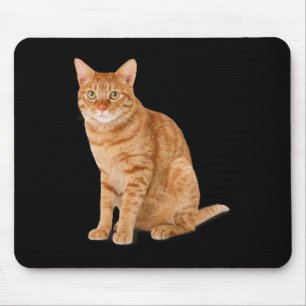 オレンジキャットタブおもしろいキャットパロディ猫好きギフトキット マウスパッド