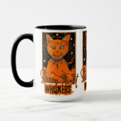 オレンジキャットタロット魔法 | コズミックアート マグカップ (左)