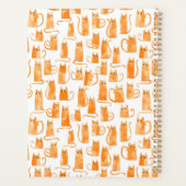 オレンジキャットパーソナライズされた プランナー手帳 (裏面)