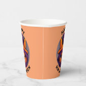 オレンジキャットパープルウィッチハットハローウィンパーティ 紙コップ (右)