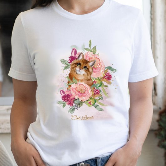 オレンジキャットママペットラバーハッピーマザーズ Tシャツ