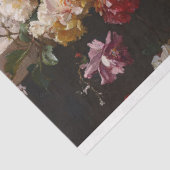 オレンジキャット、アンティークの花絵を描のデコパージュ 薄葉紙 (詳細)