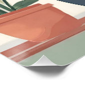 オレンジキャット・イン・ア・フラワーポット ポスター (コーナー)