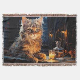 オレンジキャット&カフェテラスインスパイアアットナイトバイV スローブランケット