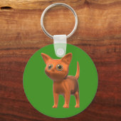 オレンジキャット キーホルダー (正面)