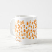 オレンジキャット コーヒーマグカップ (正面左)