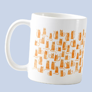 オレンジキャット コーヒーマグカップ