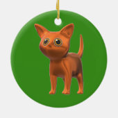 オレンジキャット セラミックオーナメント (裏面)