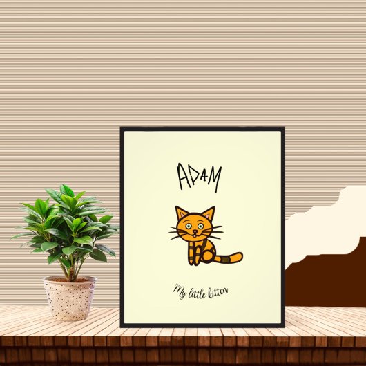 オレンジキャット フォトプリント           