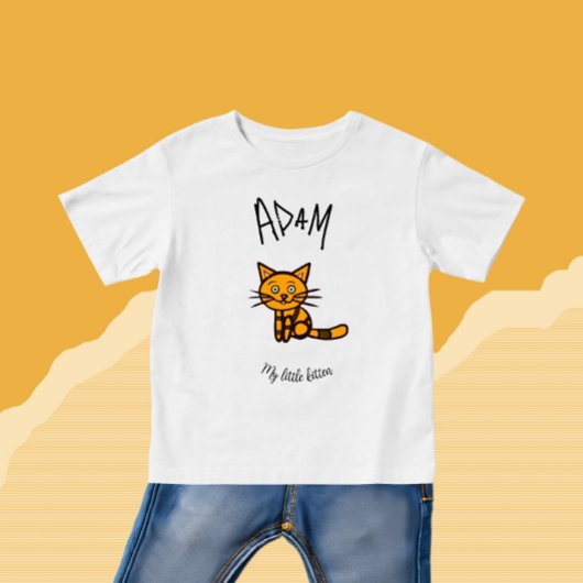 オレンジキャット ベビーTシャツ