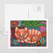 オレンジキャット ポストカード (正面/裏面)