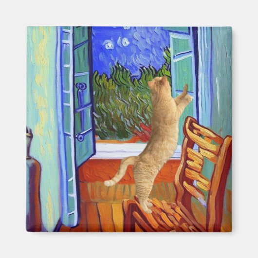 オレンジキャット マグネット (正面)