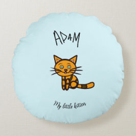 オレンジキャット ラウンドクッション