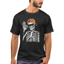 オレンジキャップのクールスケルトン | ヒップホップハロウィン