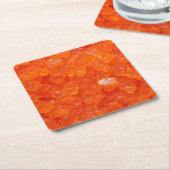 オレンジキャンディビュッフェ スクエアペーパーコースター (アングル)
