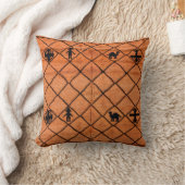 オレンジキリム枕:伝統がトレンドに合う場所 クッション (ブランケット)