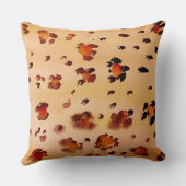 オレンジキリンアニマルプリント クッション (裏面)