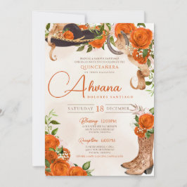 オレンジキンセアニェラヴィンテージシャーロウェスタンバラ 招待状