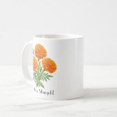 オレンジギクの花 コーヒーマグカップ (正面左)
