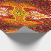 オレンジギフトラッピング紙 ラッピングペーパー (角)