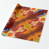 オレンジギフトラッピング紙 ラッピングペーパー (アンロールド)
